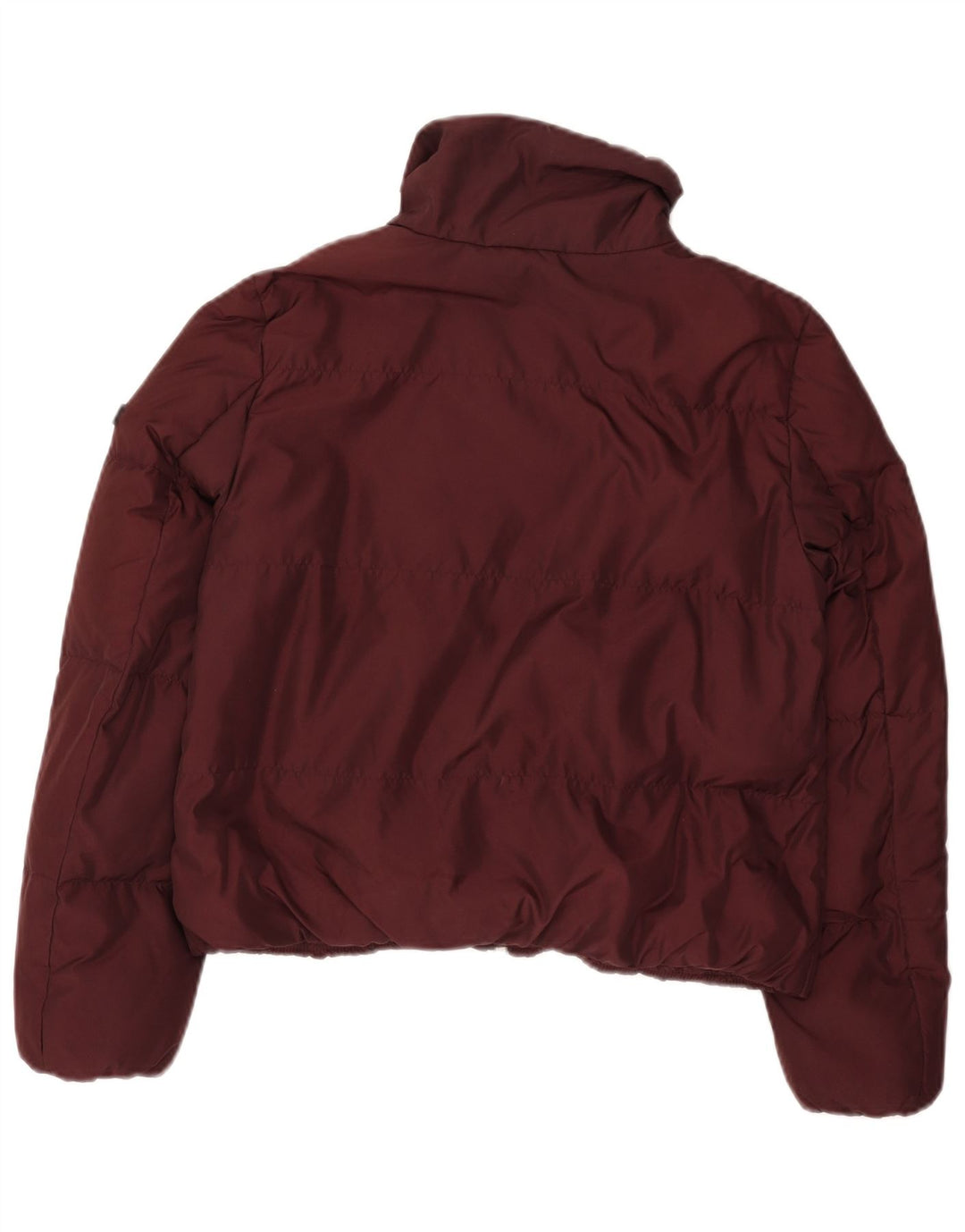 Michael Kors Γυναικείο Crop Padded Jacket UK 14 Medium Burgundy Polyester