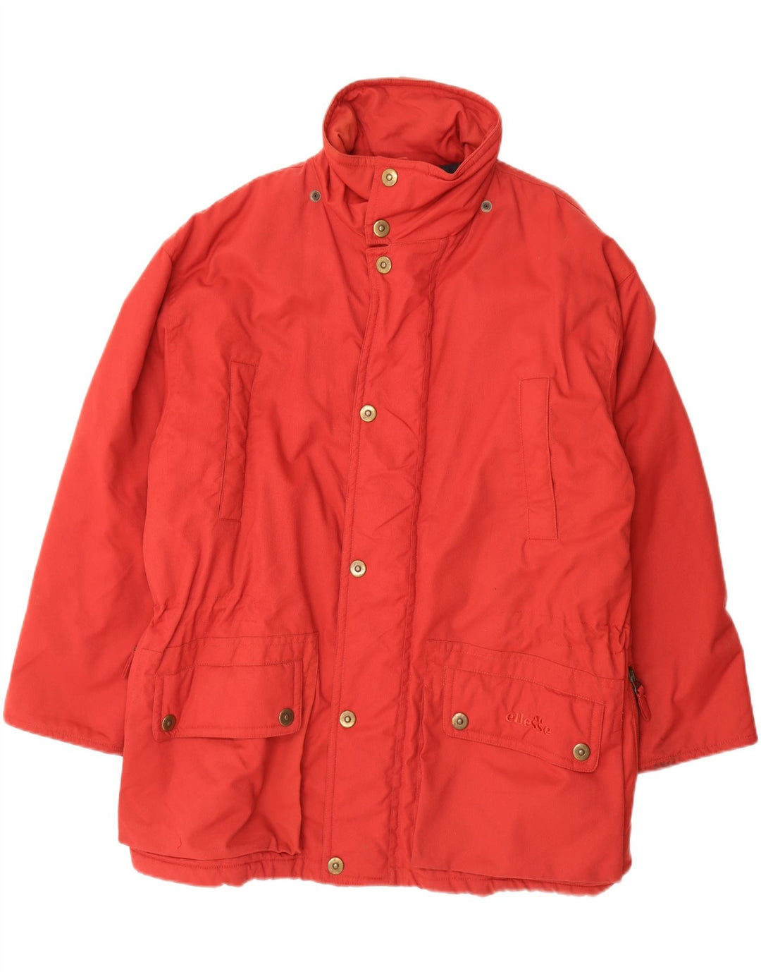 ELLESSE Mens Windbreaker Jacket UK 40 Large Red Polyamide Vintage Ellesse and Second-Hand Ellesse from Messina Hembry 