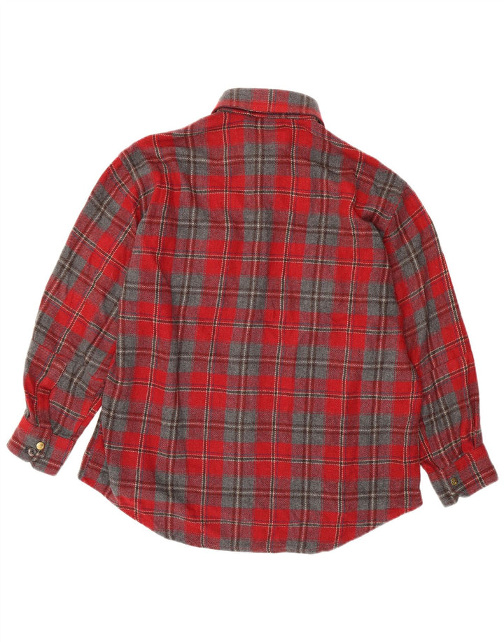 EUROPEAN PROJECT Ανδρικό φανελένιο πουκάμισο XL Red Check Acrylic