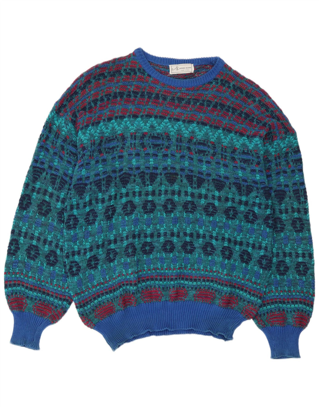 Ανδρικό πουλόβερ Rantonio Rubino Boat Neck Jumper IT 54 XL Πολύχρωμο