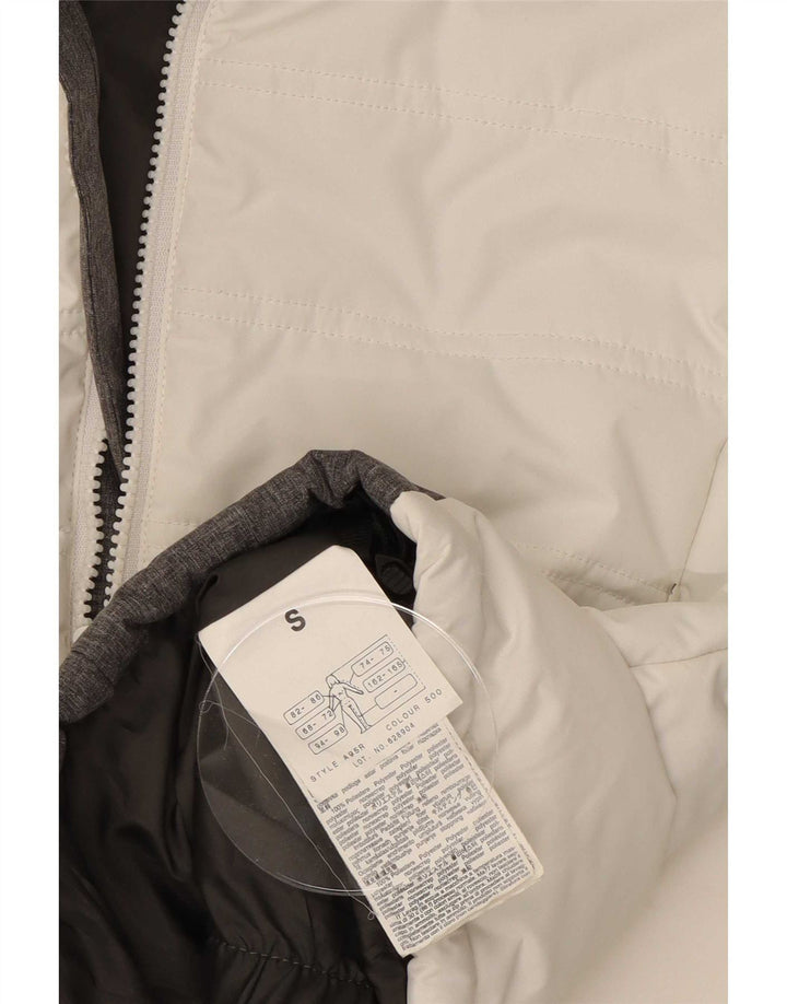 Brugi γυναικείο μπουφάν σκι με κουκούλα UK 10 Small White Colourblock Polyester