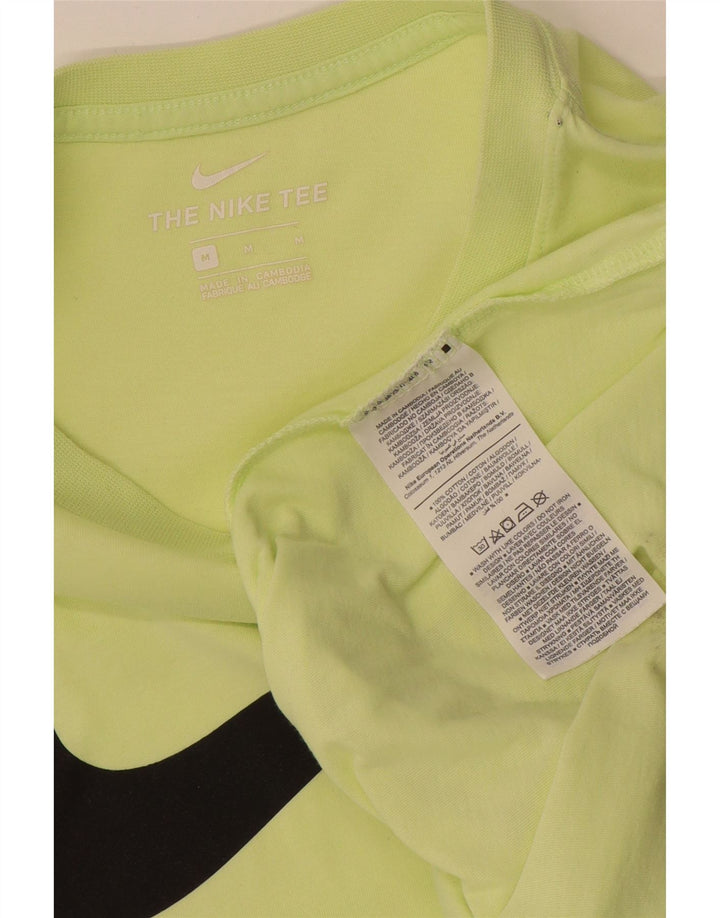 Ανδρικό γραφικό μπλουζάκι Nike, μεσαίο πράσινο βαμβακερό