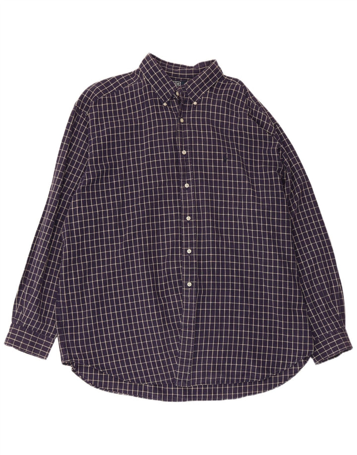 POLO RALPH LAUREN Ανδρικό πουκάμισο Blaire 2XL Navy Blue Check Cotton