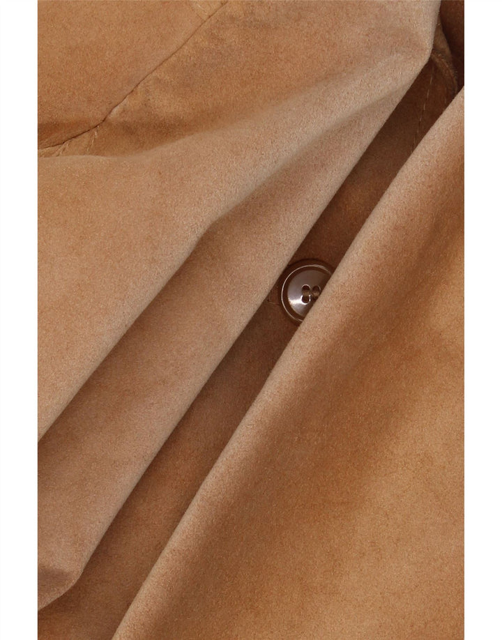 Barone Γυναικείο Suede Jacket UK 10 Small Beige Leather