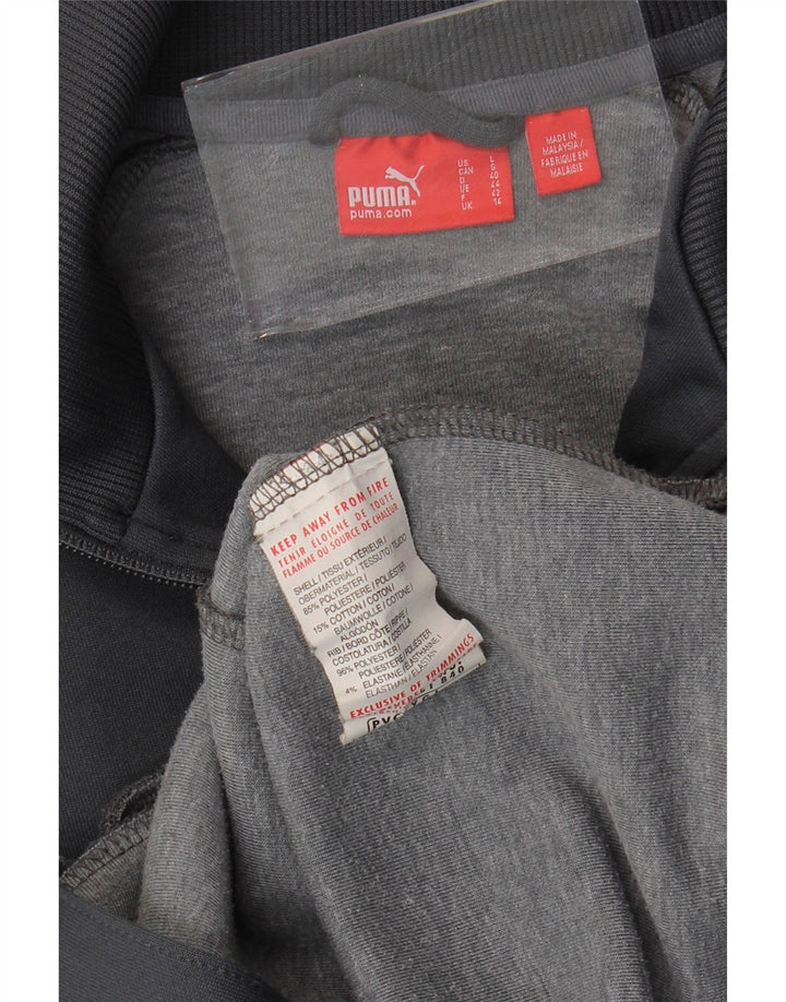 Γυναικεία αθλητική φόρμα γραφικών Puma Top Jacket UK 14 Medium Grey Colourblock