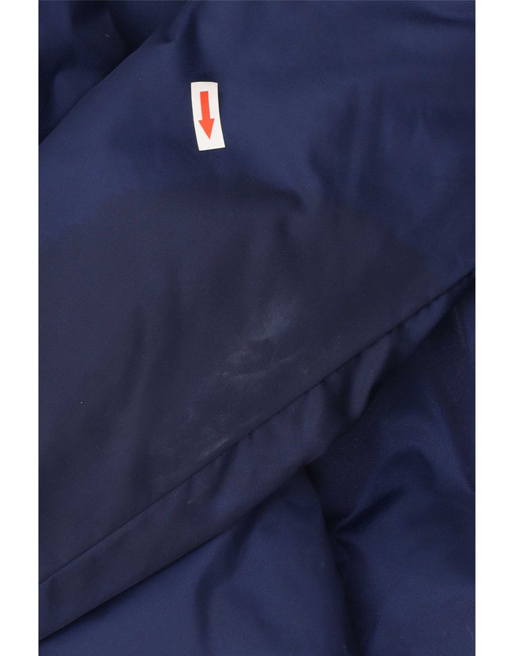 Adidas Boys με κουκούλα αντιανεμικό μπουφάν 13-14 ετών Navy Blue Polyester
