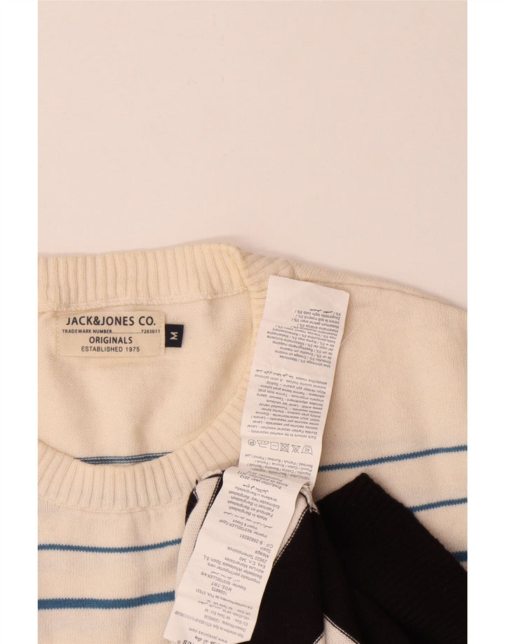 Jack & Jones Ανδρικό πουλόβερ με λαιμόκοψη μεσαίου μαύρου χρώματος βαμβακερό