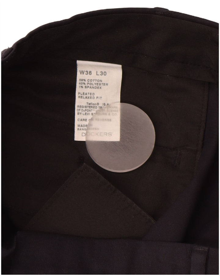 DOCKERS Ανδρικό παντελόνι Chino με χαλαρή εφαρμογή W36 L30 Navy Blue Cotton