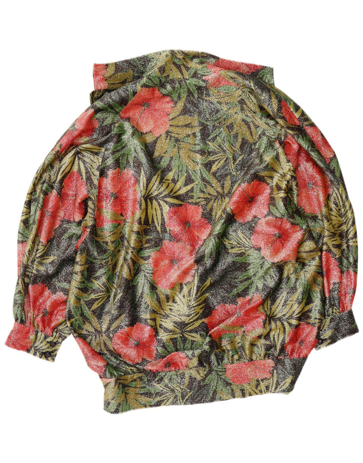 Puszta γυναικεία ζακέτα 3/4 μανίκια EU 40 μεσαία πολύχρωμη φλοράλ
