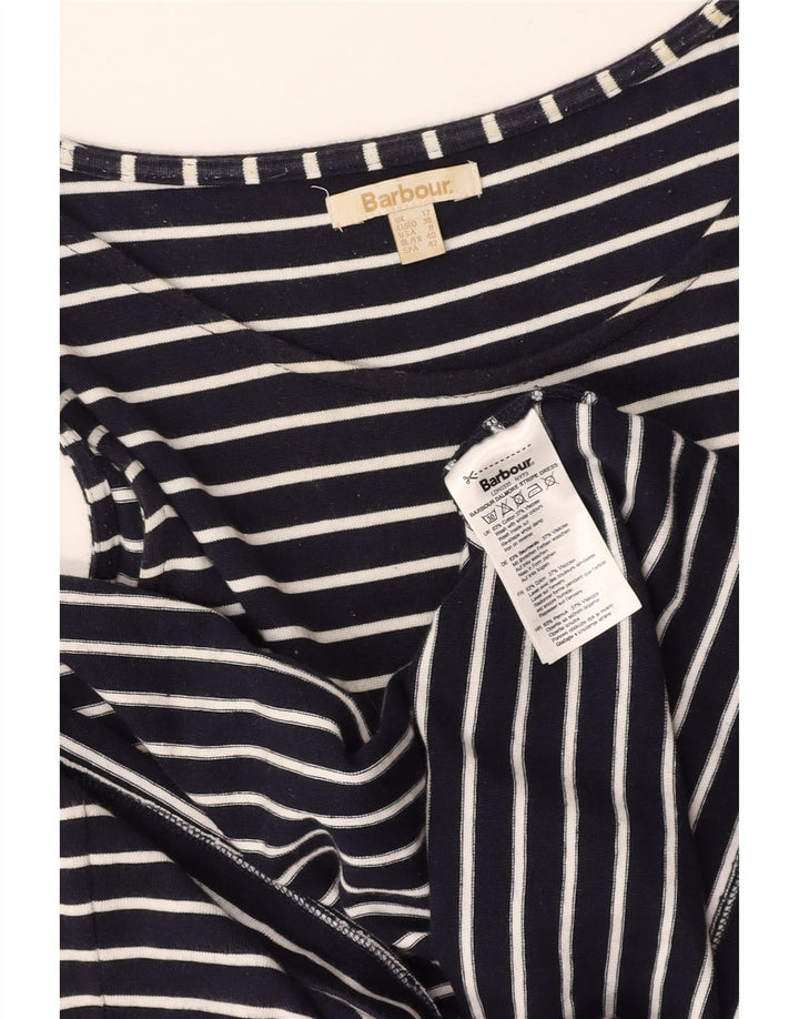 Γυναικείο αμάνικο μπλουζάκι BARBOUR UK 12 Medium Navy Blue ριγέ