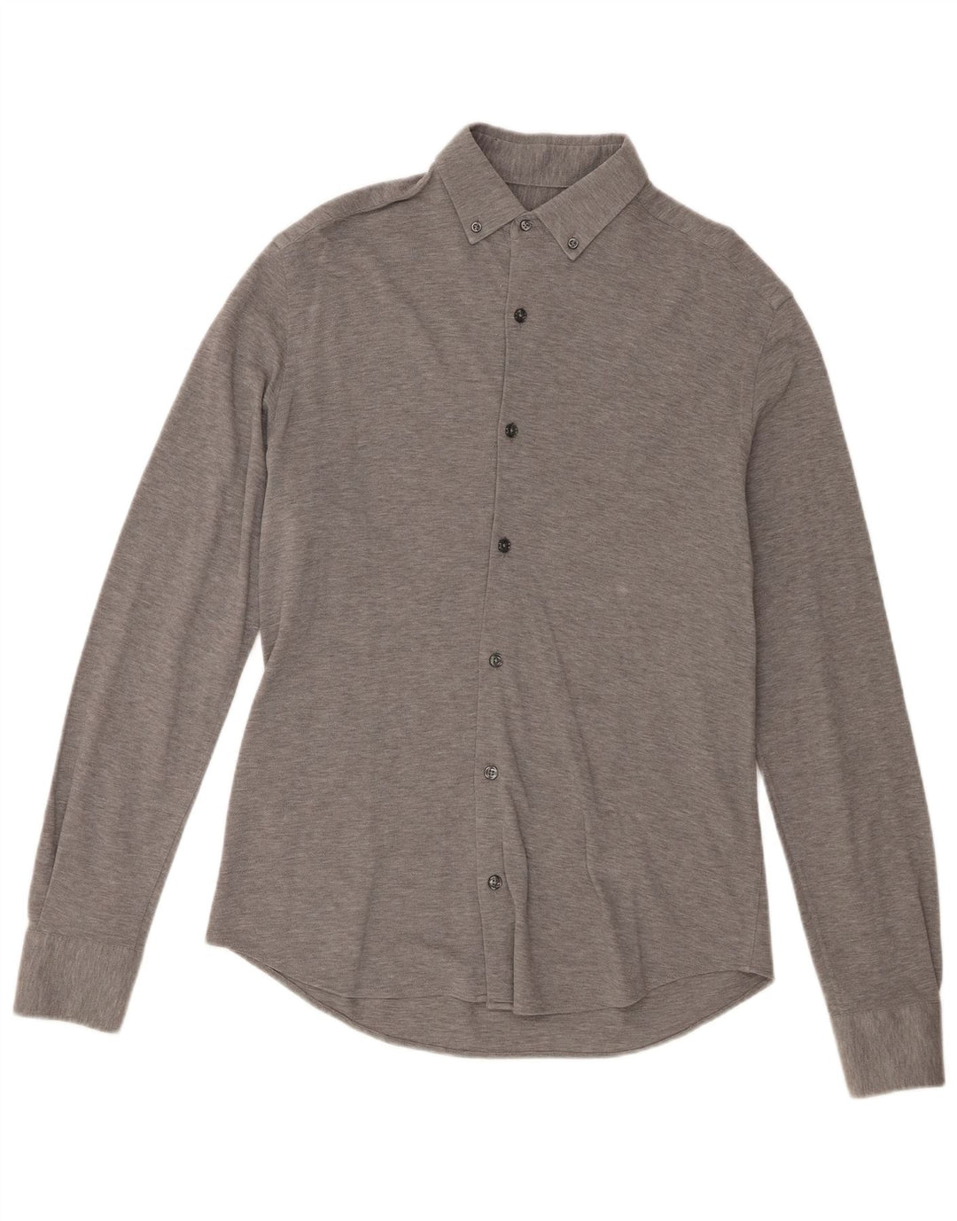 Ανδρικό πουκάμισο Massimo Dutti σε μεσαίο γκρι φλιτζάνι