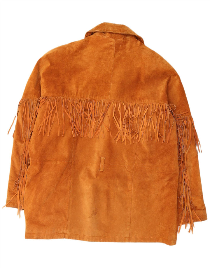 Ανδρικό Suede Jacket VINTAGE EU 54 2XL Καφέ Δερμάτινο