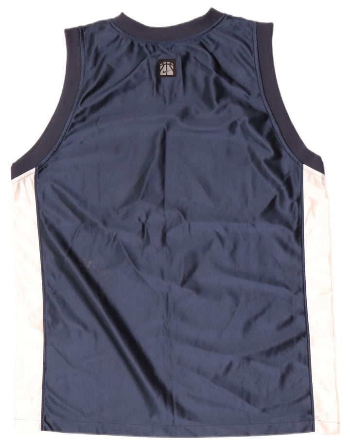 Ανδρικό γιλέκο NIKE τοπ UK 39/41 Medium Navy Blue Colorblock Πολυεστέρας