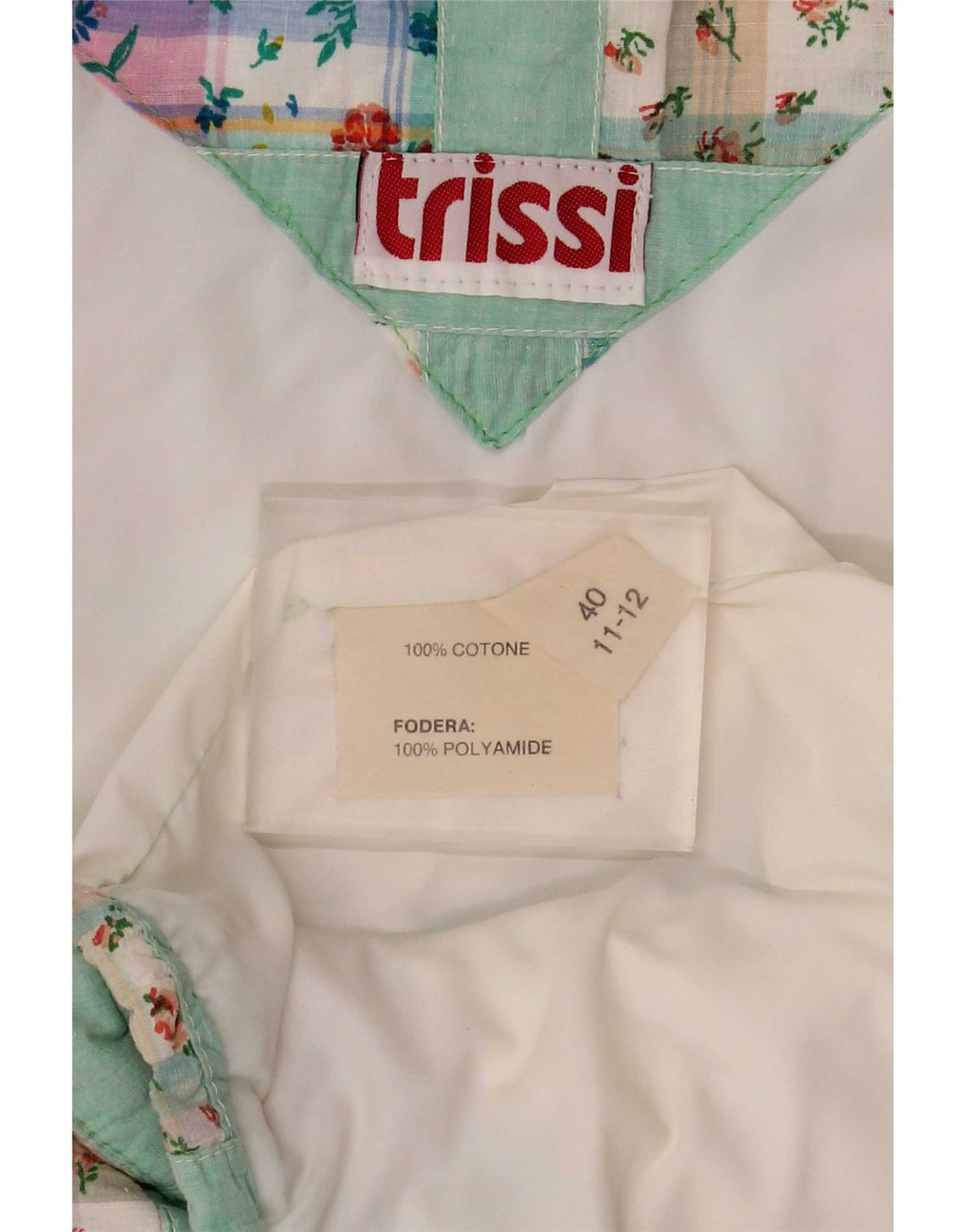 Trissi Γυναικείο Gilet IT 40 Βαμβακερό Medium Green Patchwork