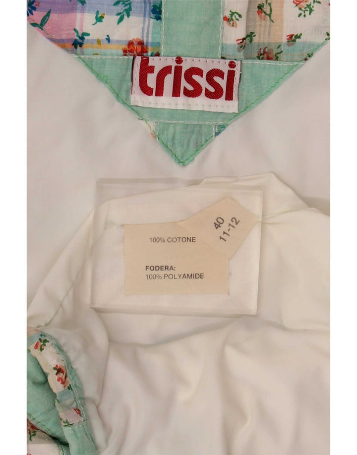Trissi Γυναικείο Gilet IT 40 Βαμβακερό Medium Green Patchwork
