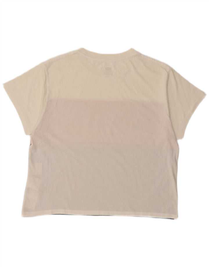 Γυναικείο γραφικό μπλουζάκι LEVI'S Top 10 Small White Colourblock