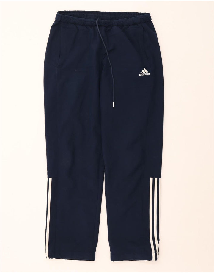 ADIDAS Mens Climalite Tracksuit Trousers Medium  Navy Blue Polyester