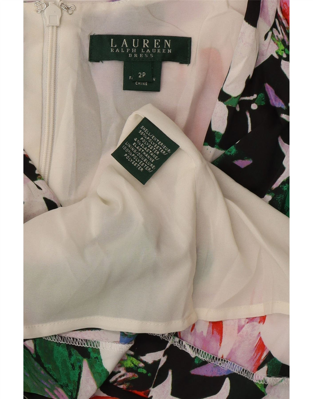 Γυναικείο αμάνικο φόρεμα RALPH LAUREN US 2 XS Πολύχρωμο Floral