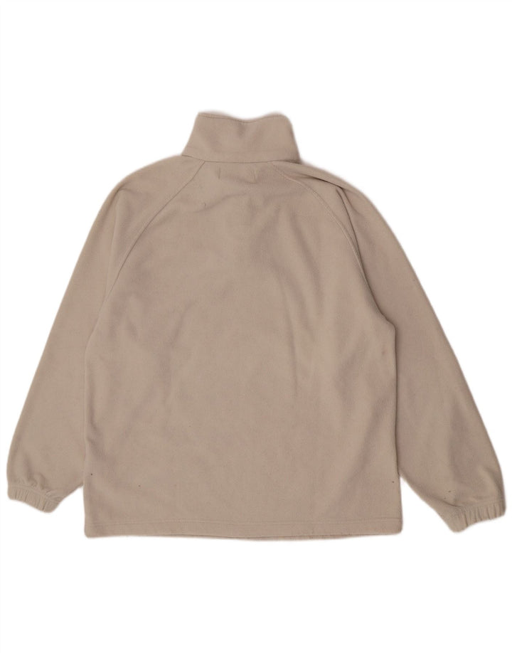 Kappa Ανδρικό φερμουάρ Fleece Jumper Μεγάλο Μπεζ Πολυεστέρας