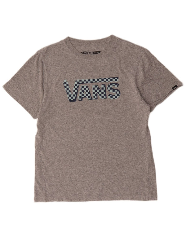 Vans Boys Graphic T-Shirt Top 12-13 ετών μεγάλο γκρι βαμβακερό