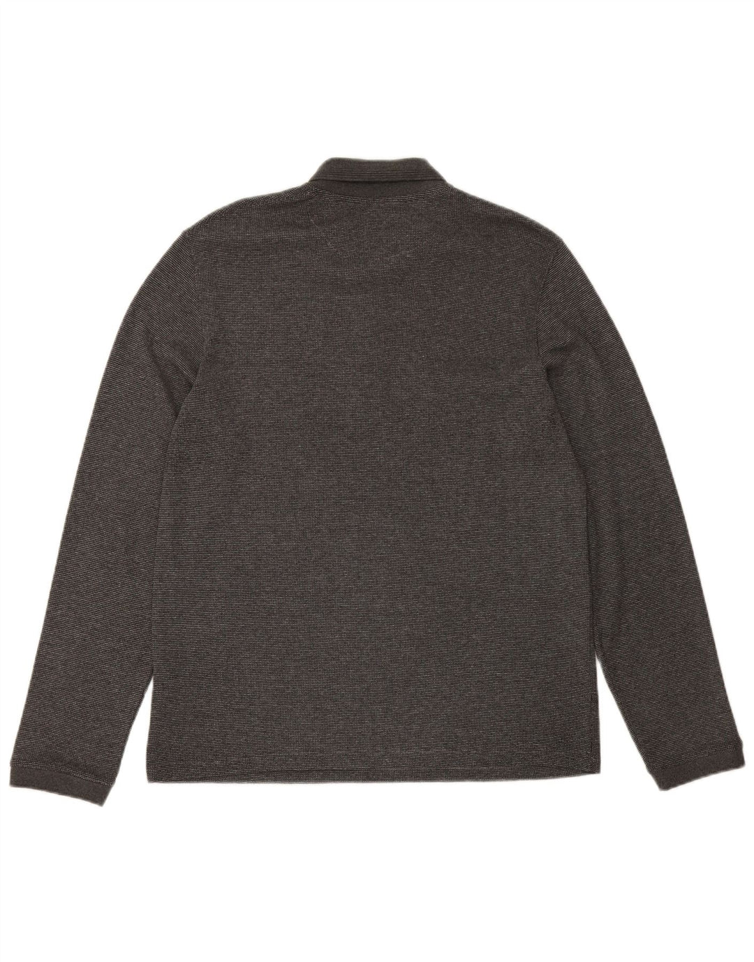 TED BAKER Ανδρικό μπλουζάκι πόλο London μακρυμάνικο νούμερο 5 XL γκρι βαμβακερό