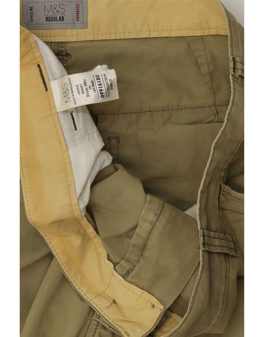 Marks & Spencer Ανδρικό σορτς Cargo Regular W38 XL Χακί βαμβακερό