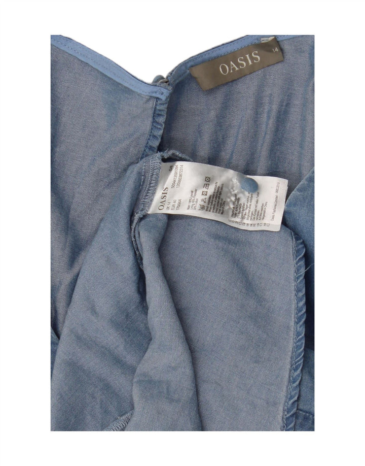 Γυναικεία μπλούζα Oasis Top UK 14 Medium Blue Lyocell