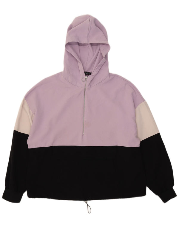 Zara γυναικείο φούτερ με φερμουάρ UK 18 XL Μωβ πολυεστέρας