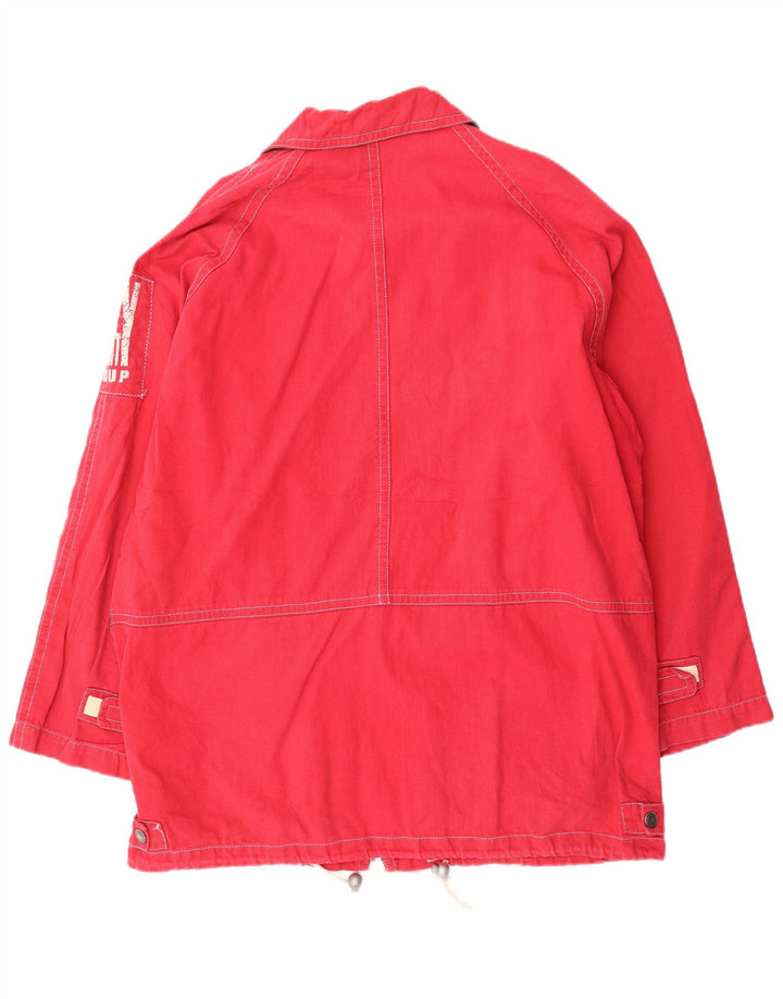 Μπουφάν Brugi Mens Graphic Utility IT 52 XL Red Cotton