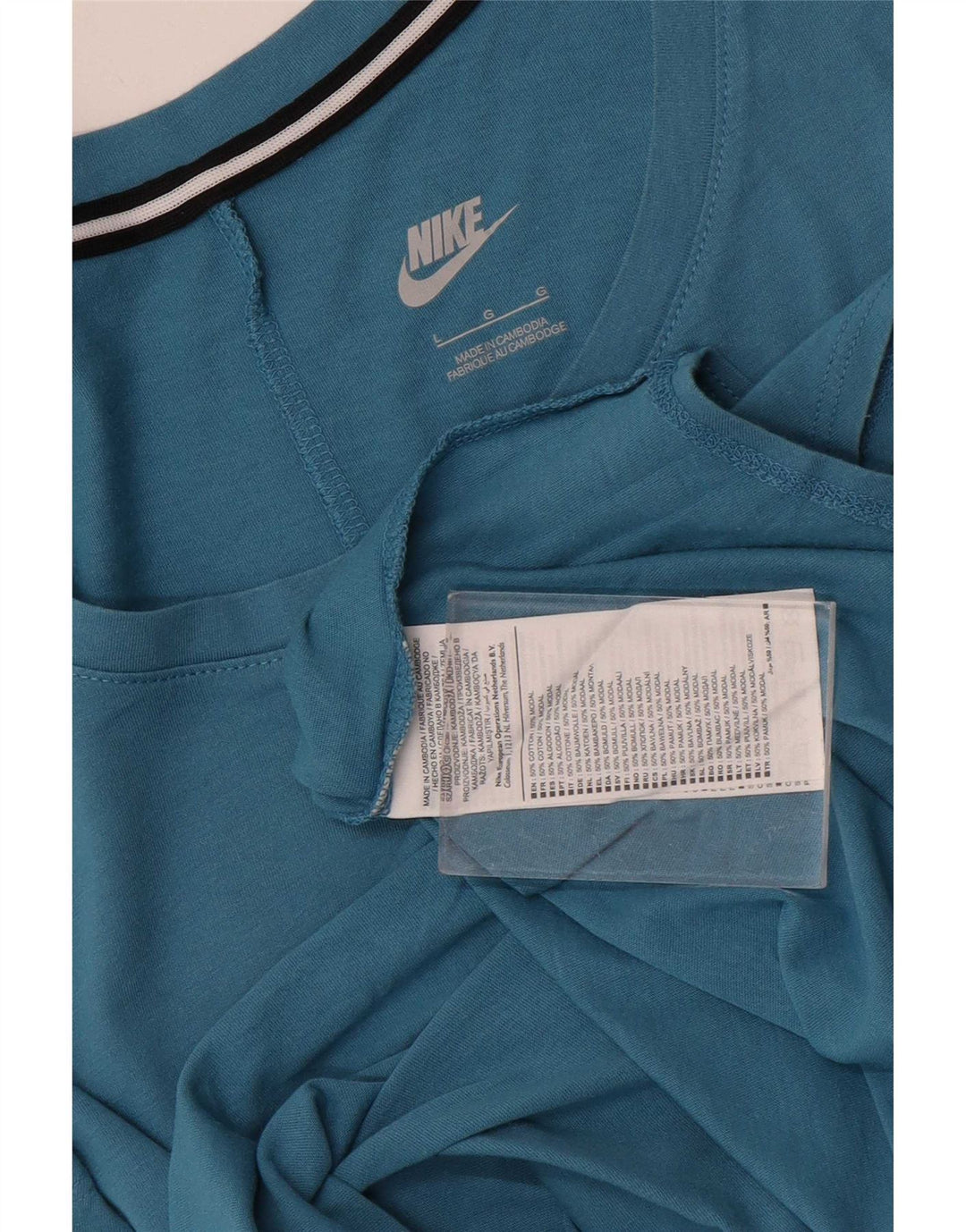 Γυναικείο γιλέκο Nike μεγάλου μεγέθους γραφικό τοπ UK 14 μεγάλο μπλε βαμβακερό