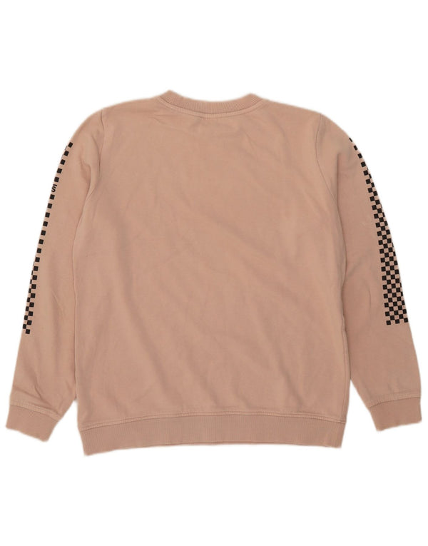 Vans Γυναικεία γραφικά υπερμεγέθη φούτερ Jumper UK 10 Small Pink