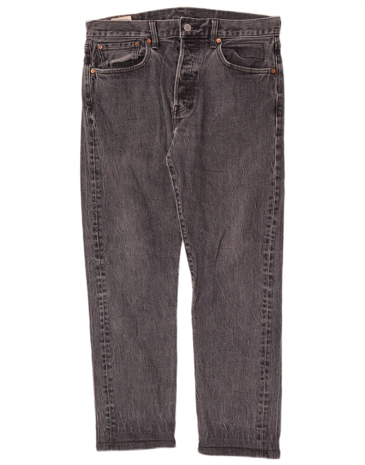 Levi's Mens 501 Straight Jeans W33 L28 Γκρι βαμβακερό