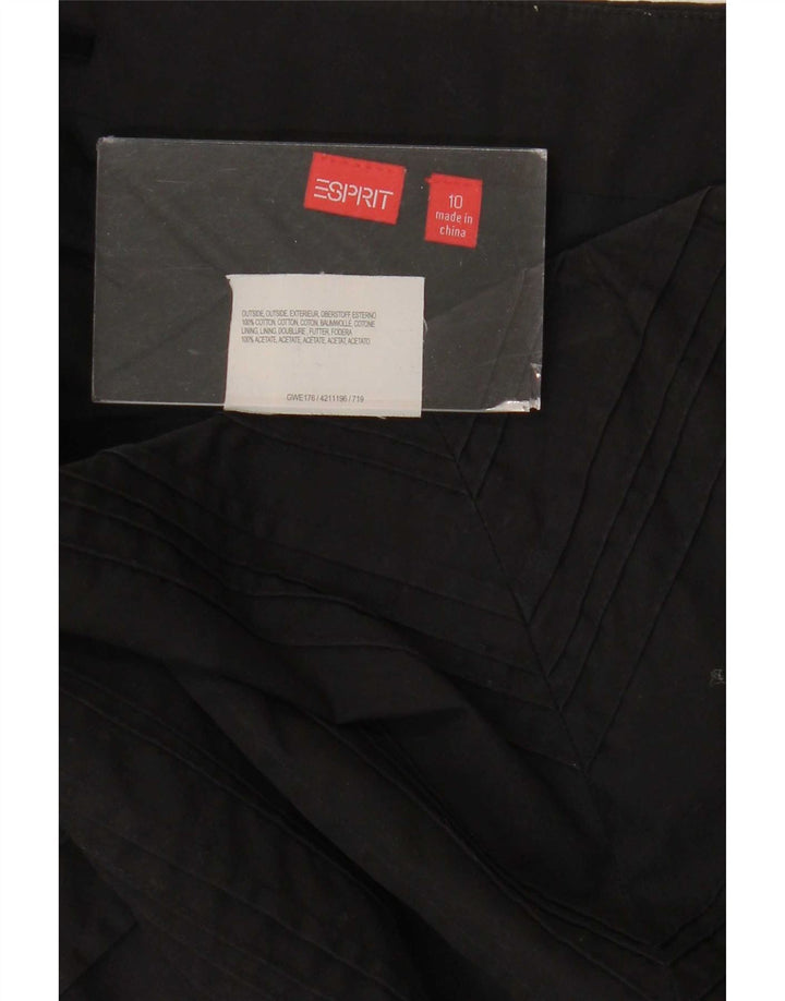 Esprit Γυναικεία Φούστα Α-γραμμής UK 10 Small W30 Μαύρη Βαμβακερή