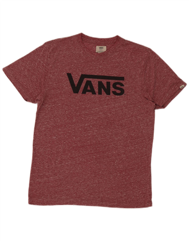 Ανδρικό γραφικό T-Shirt VANS Top Medium Maroon Flecked