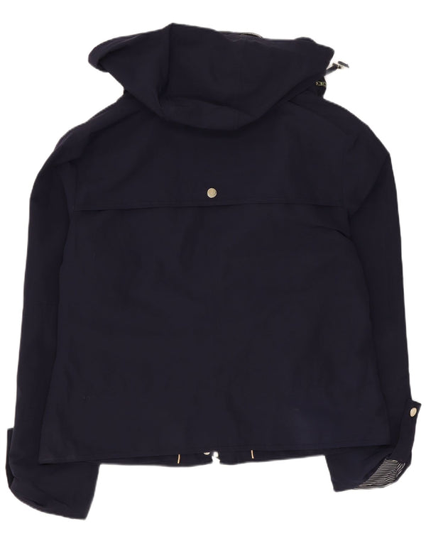 Marks & Spencer Γυναικεία καμπαρντίνα με κουκούλα UK 12 Medium Navy Blue