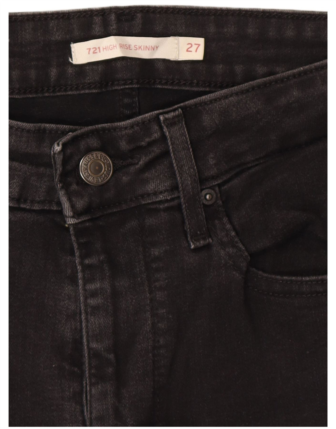 LEVI'S Γυναικείο 721 Ψηλό Skinny Jeans W27 L30 Γκρι