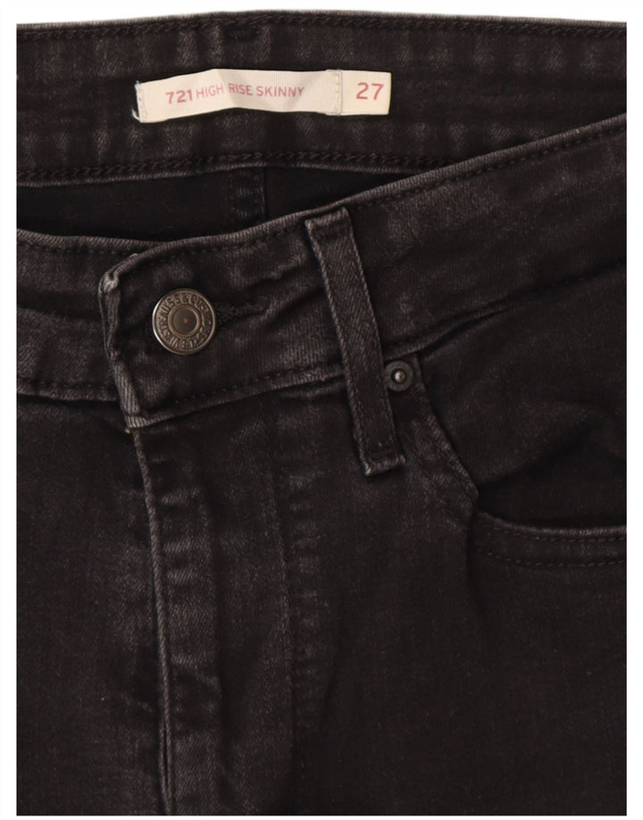 LEVI'S Γυναικείο 721 Ψηλό Skinny Jeans W27 L30 Γκρι