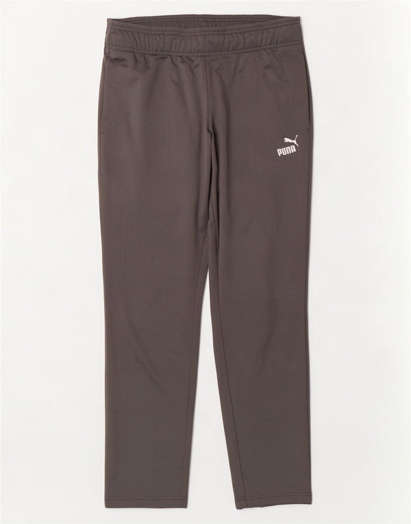 Puma Womens Tracksuit Trousers UK 14 Large Grey Polyester