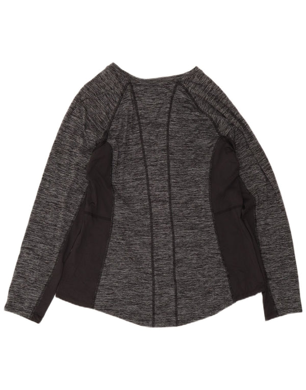 Fila Γυναικεία μπλούζα μακρυμάνικη UK 20 2XL Αθλητικά με γκρι φλύκταινες από πολυεστέρα