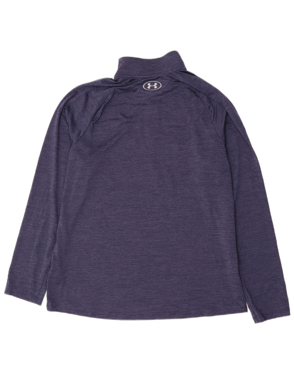 Ανδρική φόρμα πουλόβερ με φερμουάρ Under Armour Top Large Navy Blue Pinstripe