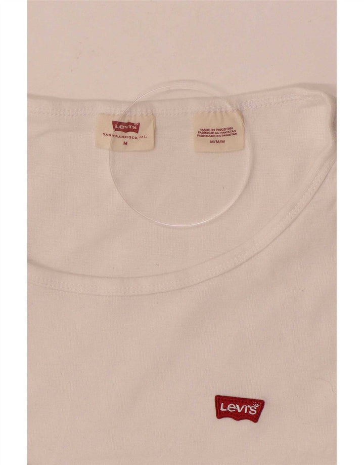Γυναικείο τοπ Levi's μακρυμάνικο UK 12 Medium White