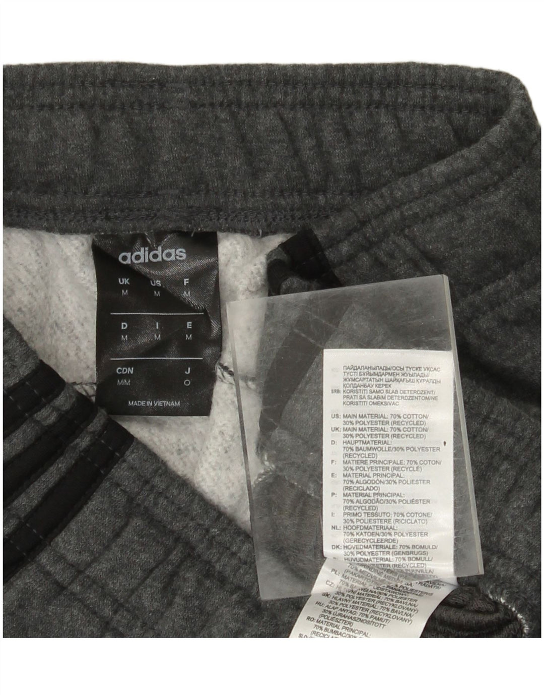 Ανδρική φόρμα ADIDAS Παντελόνι Joggers Μεσαίο Γκρι Βαμβακερό