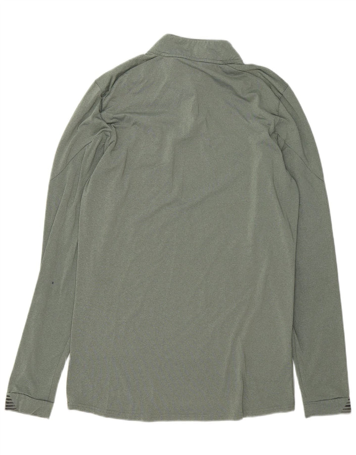 NEW BALANCE Mens Liverpool Graphic Pullover Tracksuit Top Small Khaki