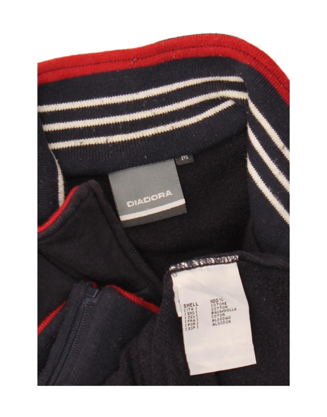 DIADORA Ανδρική φόρμα γυμναστικής με γραφικό φόρεμα Μπουφάν μεσαίου μπλε βαμβακερό