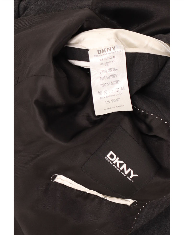 Dkny Ανδρικό σακάκι σακάκι με 2 κουμπιά Μαλλί 38 μεσαίου γκρι