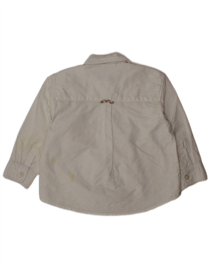Πουκάμισο BURBERRY Baby Boys 18-24 Months Λευκό βαμβακερό