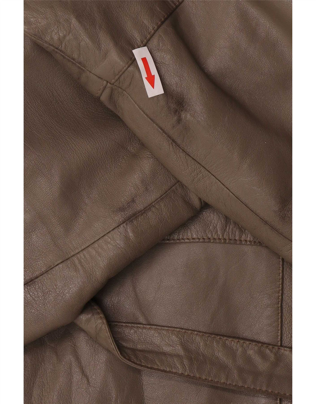 Vintage γυναικείο μπουφάν με κανονική εφαρμογή IT 46 Large Grey Leather Classic
