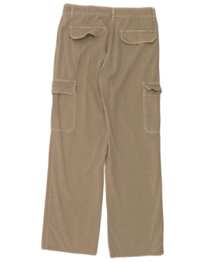 Zara Γυναικείο ίσιο παντελόνι Cargo EU 40 Medium W30 L32 Γκρι βαμβακερό