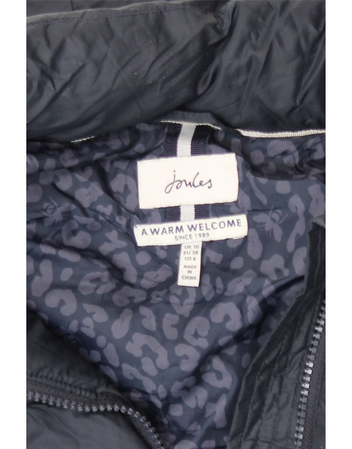 Joules Γυναικείο παλτό με κουκούλα με κουκούλα UK 10 Small Navy Blue Polyester