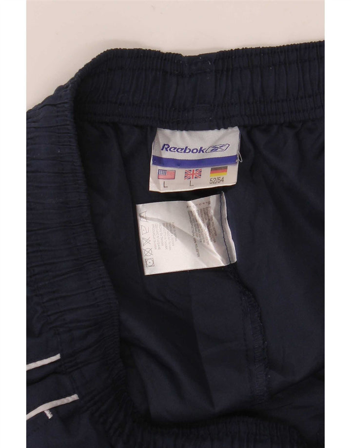 Ανδρική αθλητική φόρμα Reebok Graphic Παντελόνι Μεγάλο Navy Blue Polyester
